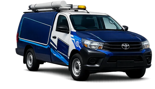 Service van parked on a Fairfield street