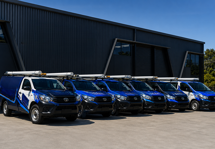 Fleet of Fairfield Blocked Drains plumbing vans
