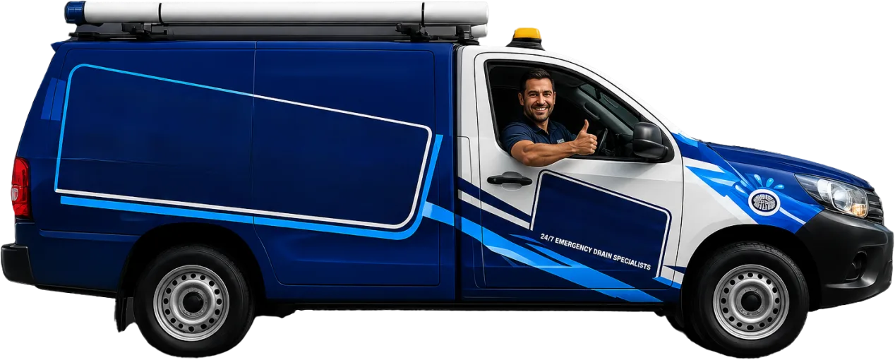 Service van parked on a Fairfield street